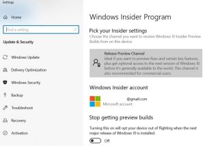 Windows11 التراجع عن قناة معاينة Windows10 المحددة